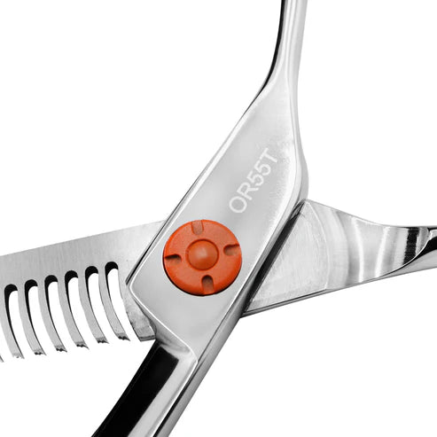 TIJERA PROFESIONAL KOKORO ORANGE DE TEXTURA 5.5