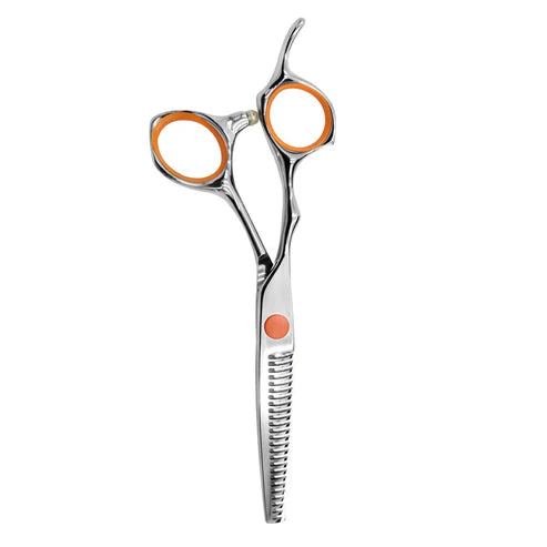 TIJERA PROFESIONAL KOKORO ORANGE DE TEXTURA 5.5