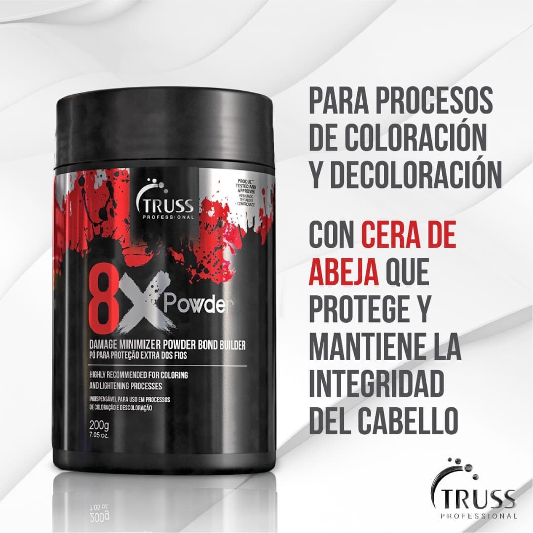 TRUSS | ADITIVO 8XPOWDER 200GR (PROTECTOR HEBRA CAPILAR)