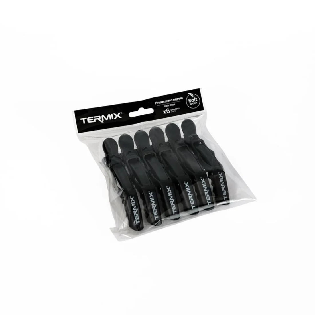 SET DE PINZAS PARA CABELLO SOFT TOUCH TERMIX 6pzas