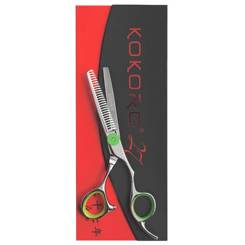 TIJERA PROFESIONAL KOKORO GREEN DE TEXTURA 5.5