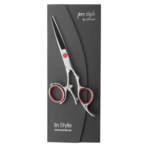 TIJERA PROFESIONAL KOKORO 360° RED ERGO 6.0