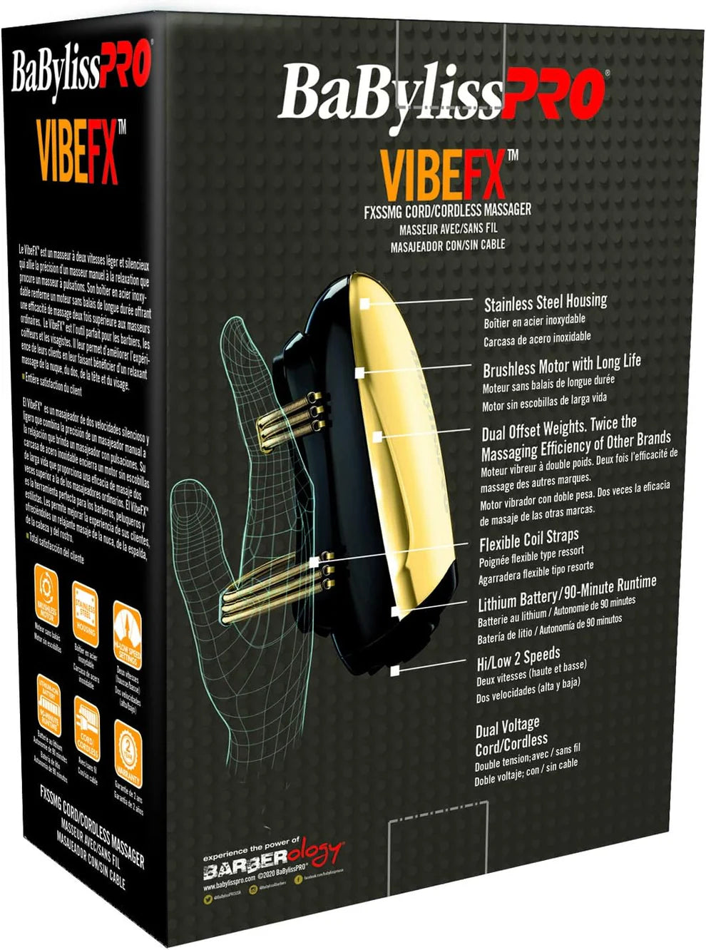 Masajeador BaByliss Pro Gold Fx