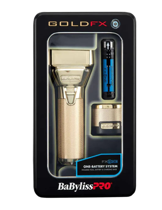 RASURADORA BABYLISS PROFESIONAL DOBLE CUCHILLA GOLD NITION