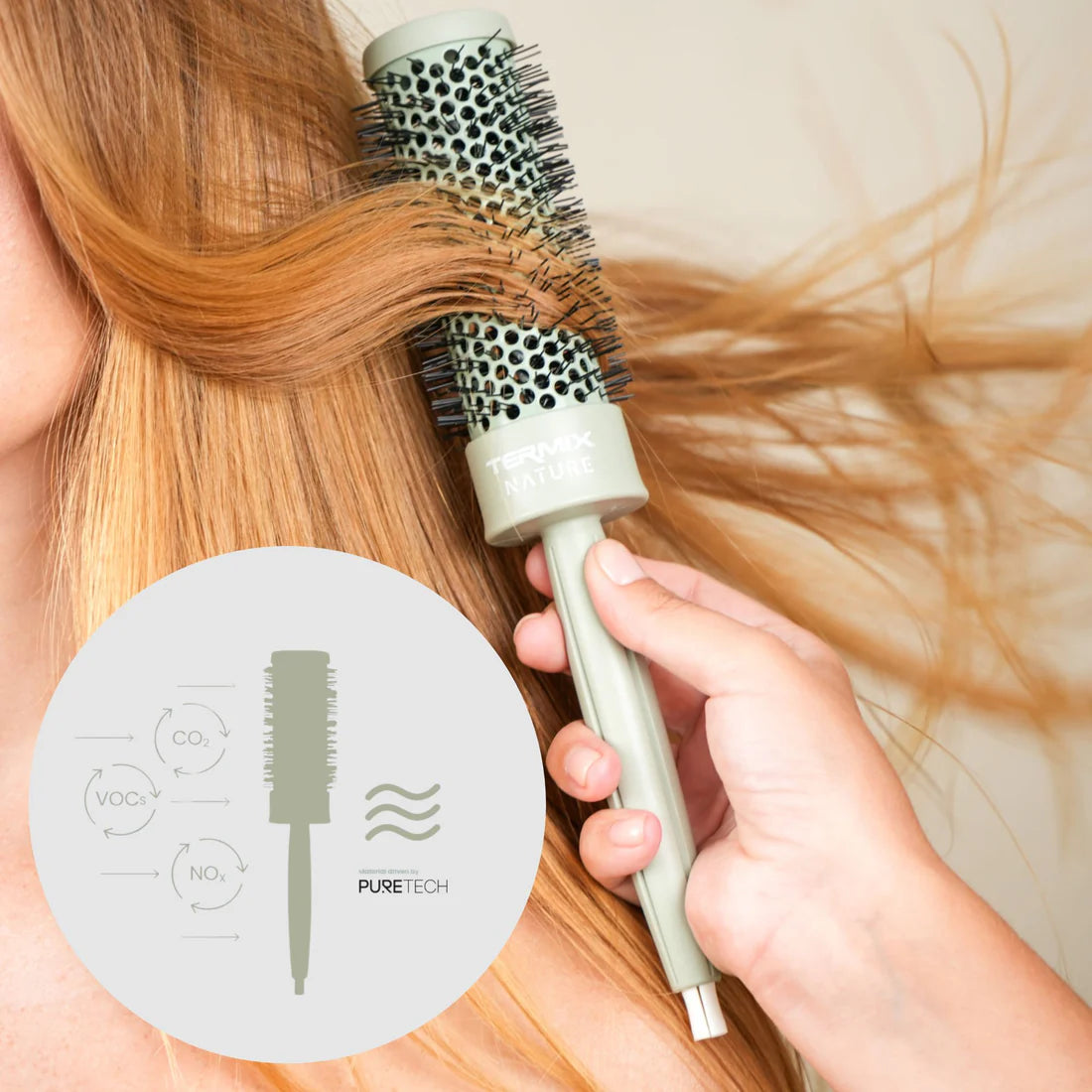 CEPILLO REDONDO TERMIX PROFESIONAL NATURE Ø28