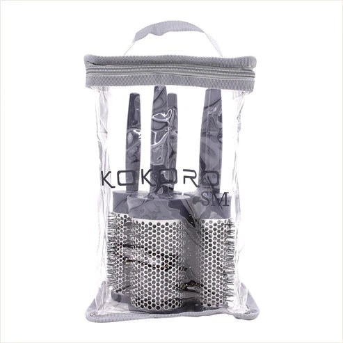 Juego de 5 Cepillos Kokoro Prostyle Color Gris