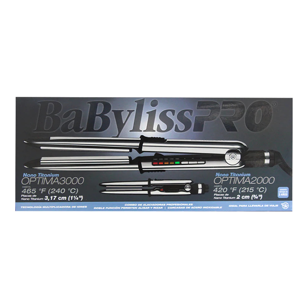 Combo BaByliss Alaciadoras Optima 3000 & 2000