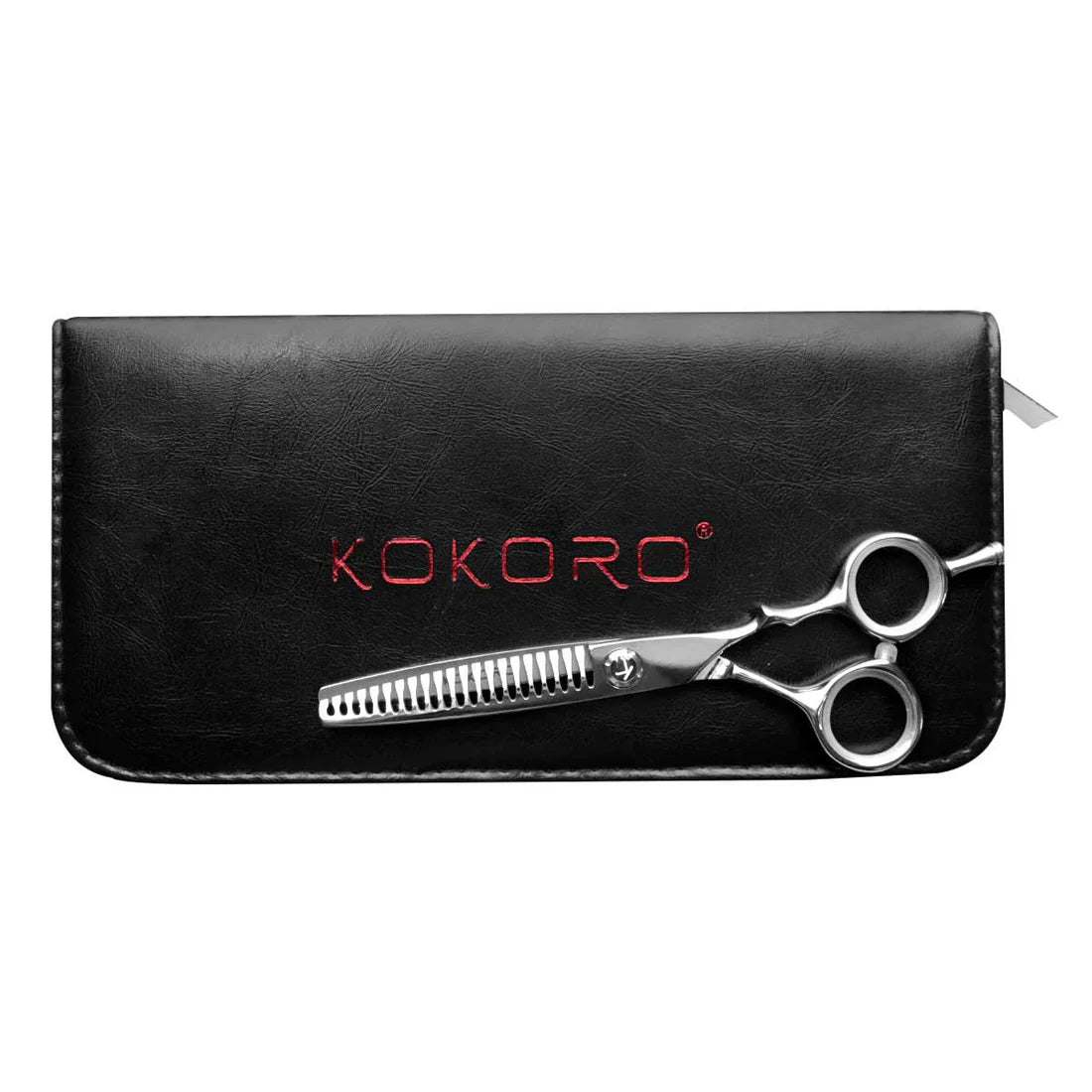 TIJERA PROFESIONAL KOKORO BLACK DE TEXTURA 6.0