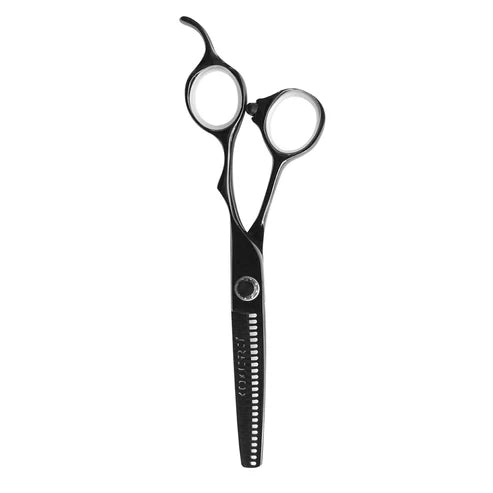 TIJERA PROFESIONAL KOKORO BLACK TITANIUM DE TEXTURA 5.5