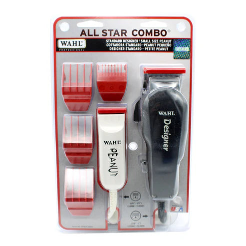 Combo Wahl All Star Negro y Blanco